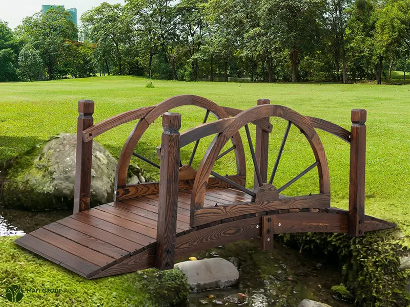 پل چوبی طرحدار